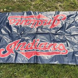HUGE CLEVELAND INDIANS SIGN