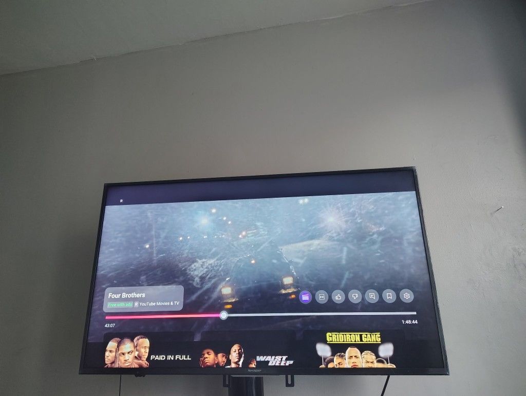 4K 120 Hz Sharp TV 55" *please Read Description*