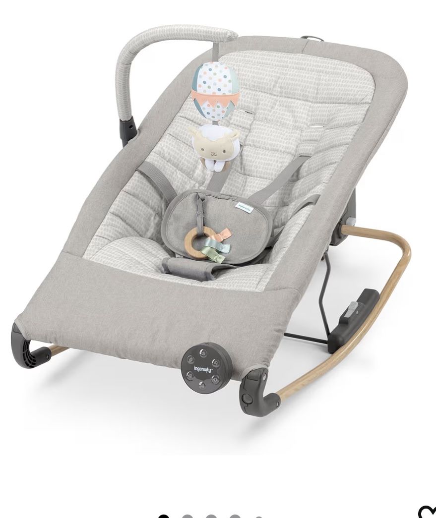 New- Keep Inmotion Automatic Baby Rocker Seat, with Remote Control for Vibration, Music & Volume Control, Premium Materials, 0-6M - Soulful S