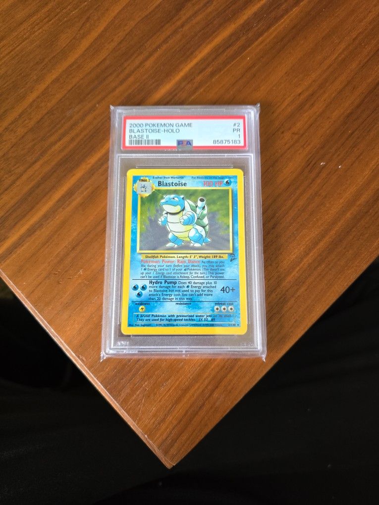 Blastoise Base Set 2 PSA 1 Poor Pokemon Card