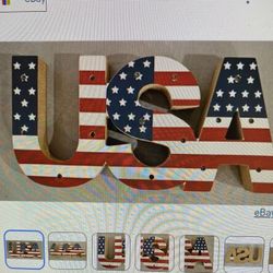 Patriotic USA Letters