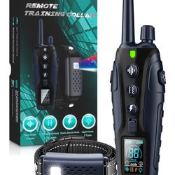Shock Collar for Dogs - 4500FT Dog Training Collar with Remote, Waterproof e Collar with Flashlight, 4 Training Modes, Keypad Lock, Rechargeable Dog S