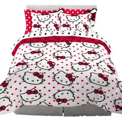 Hello Kitty Polka Dot Bedding 7 Piece 