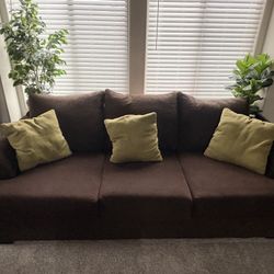 Brown Living Room Set (Couch, Love Seat,Chair, Ottoman)