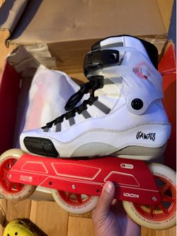 Gawds Aton Urban Skates - White/Red Sz 9