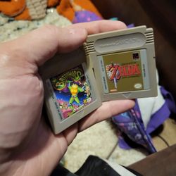 2 Authentic Gameboy Games Zelda Links Awakening,  Battletoads 