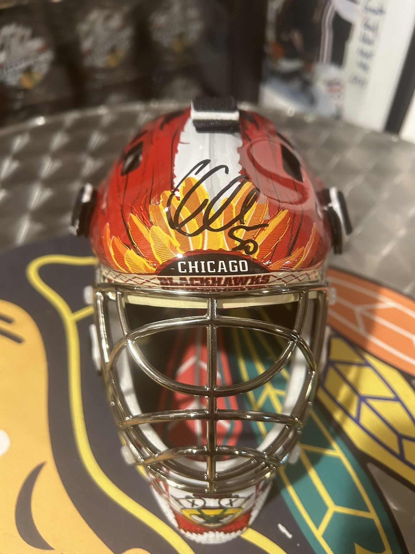 Corey Crawford Chicago Blackhawks Mini Helmet