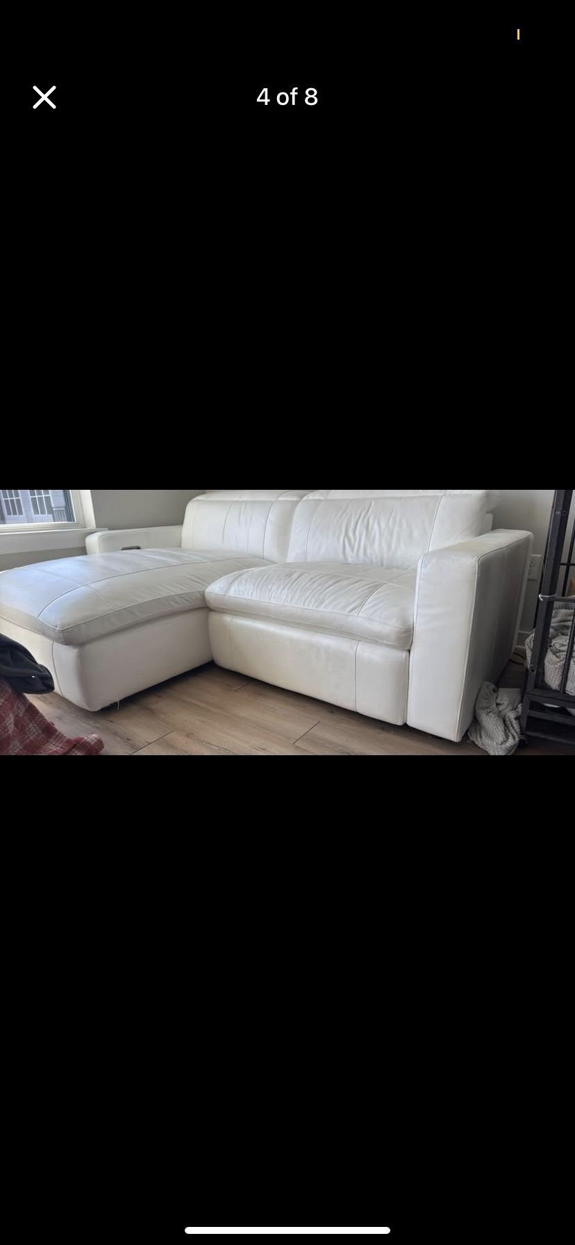 Reclining White Pearl Sectional