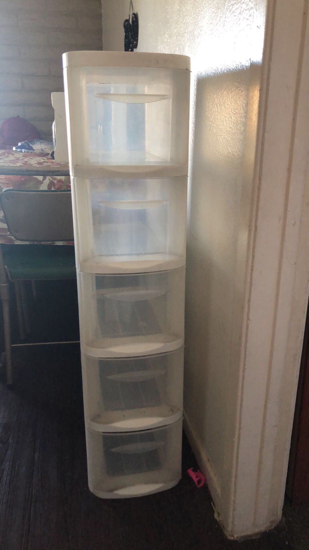 Plastic 5 drawer organizer