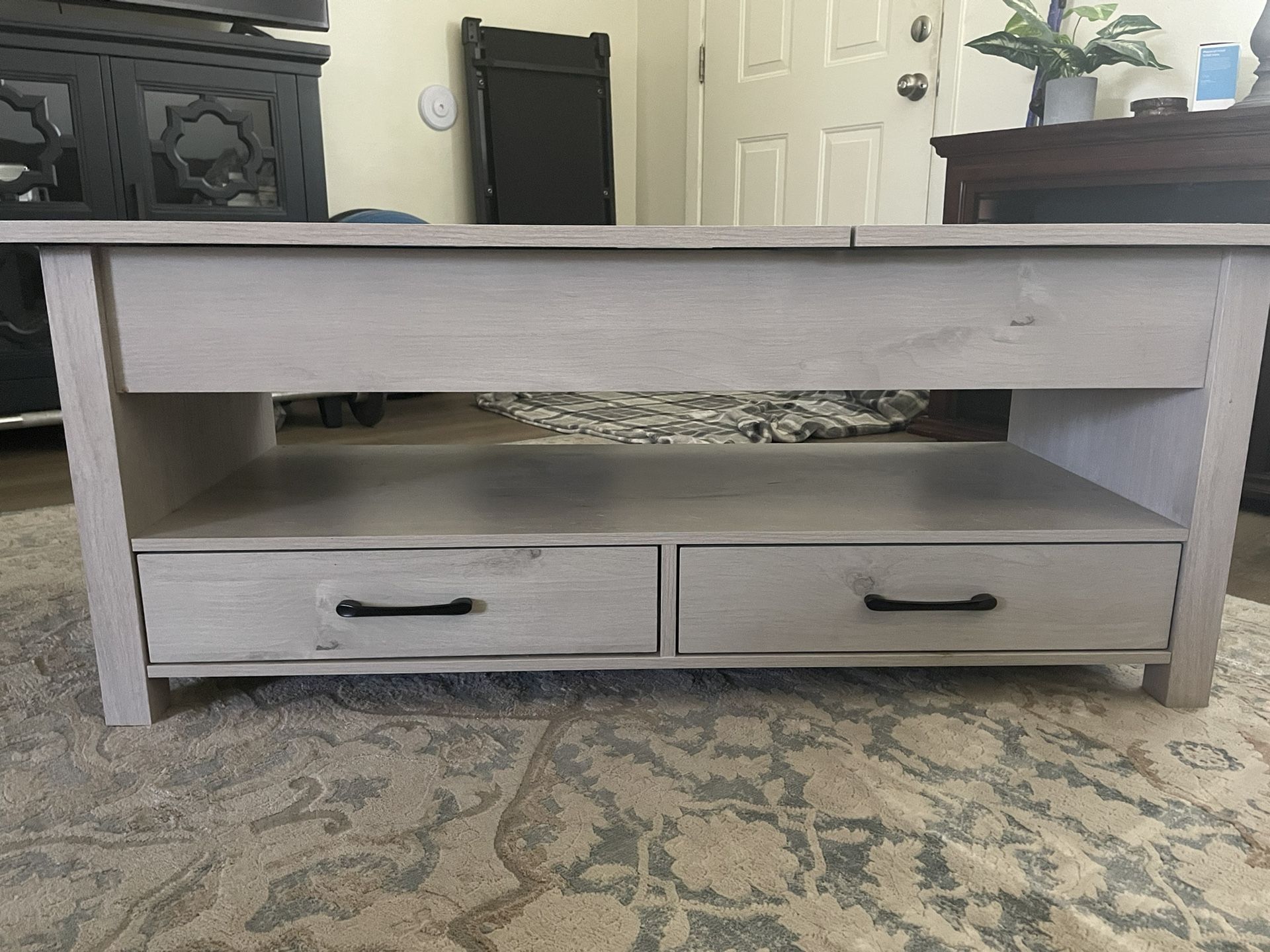 Coffee Table With Built In TV Trays