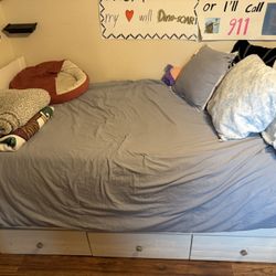 Twin Day Bed with Bed Underneath and Storage