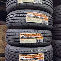 SET OF FOUR NEW TIRES 205/70/15 ARROYO GRANDSPORT A/S INCLUDING MOUNT AND BALANCE ASK ME FOR SIZES AND BRAND 
