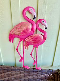 Beautiful Flamingo Couple (attached) (2Ft. Hx11 in.W) summer Special Sale only $12