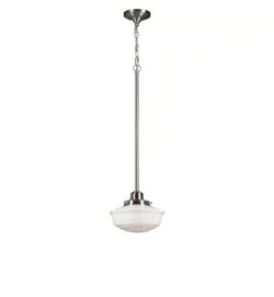 Hampton Bay Belvedere Park Pendant Hanging Light  In Brushed Nickel