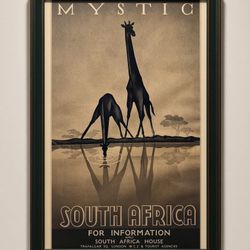 South Africa Vintage Art Print by Gayle Ullman