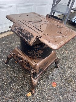 Antique 2 burner wood/gas stove