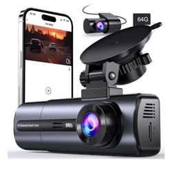3 Channel 4K Dash Cam with 5GHz WiFi & APP