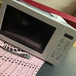 Microwave And Ottoman