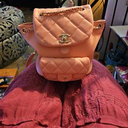 Chanel Small Pink Backpack