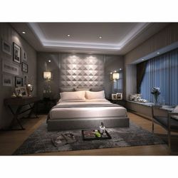 3D Plant Fiber Diamond Design / Decor Wall Panels (Set of 10)
