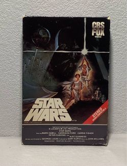 1983 Star Wars A New Hope VHS Stereo Mono Compatible