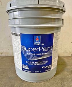 Satin 5 gallons Paint Interior. Snowbound color 7004