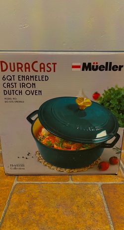 Duracast 6 QT  Enameled Cast Iron Dutch Oven 👉$60 (New)👈