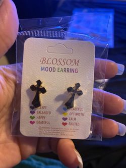 Blossom Mood Cross Earrings