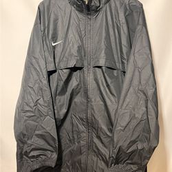 NIKE Fit Storm Black Jacket Hide Away Hood Size XXL