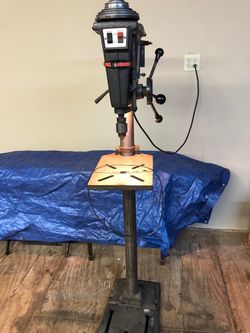 Vintage Emerson built craftsman drill press 15.5 in. half a horsepower cast-iron heavy duty floor standing