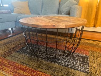 coffee table +/- rug