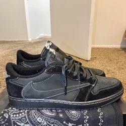Nike Jordan 1 Low Travis Scott Black Phantom Size 10 + Multiple Sizes Available