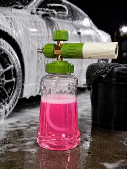 Foam Cannon pa’ Hidrolavadora Espuma de Nieve — Lavado de Carros Detailing 1L