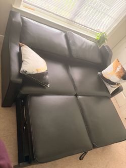 Bob’s Leather Sleeper Sofa