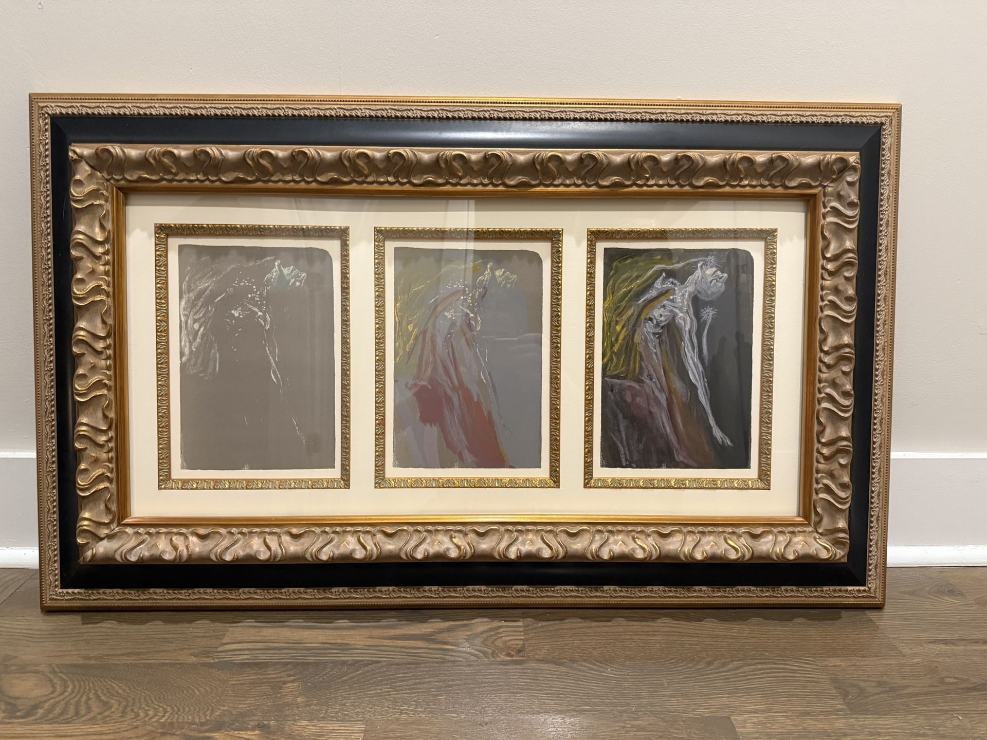 Salvador Dali - The Furies framed set gallery certificate original