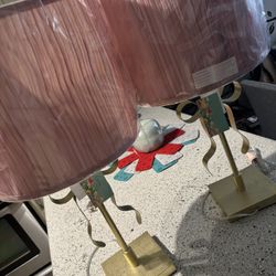 Glam Lamps, Ottomans And Wall Decor