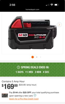 Milwaukee M18 5.0 Battery