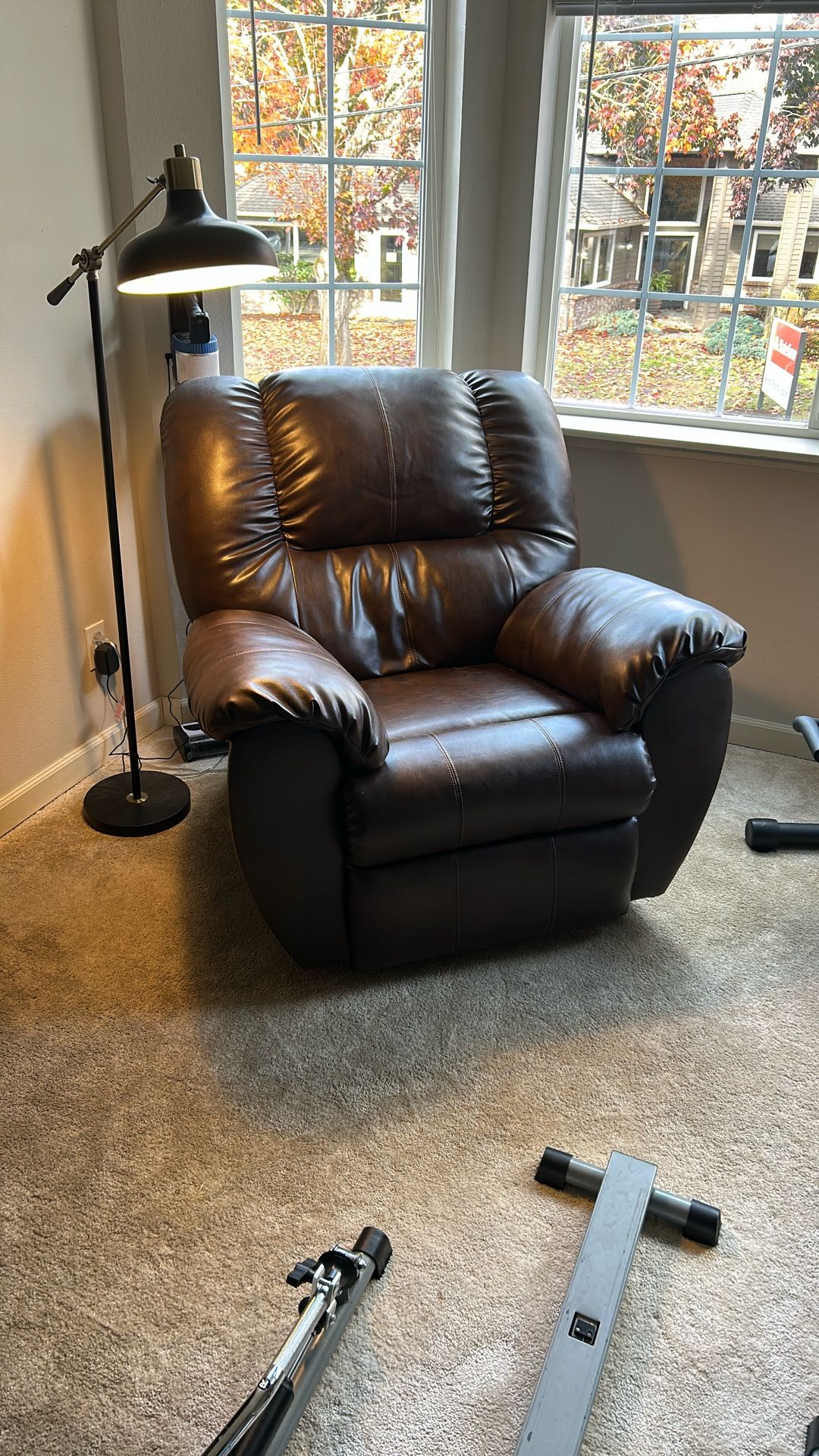 Brown Leather Recliner