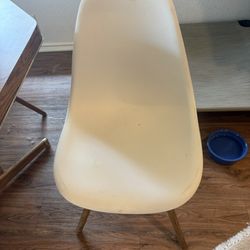 White Plastic chairs 