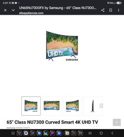 65 inch 4k curved smart tv