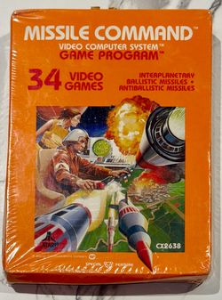 Vintage Atari 2600 Missile Command (CX2638) -Factory Sealed Brand New Old Stock