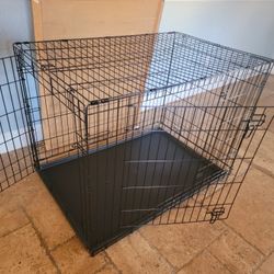 Brand New 42" Xxl Dog Crate  Up To 90 Lbs 2 Doors With Tray $80  Folding Dog Cage Animal Kennel Jaula De Mascota NEW 