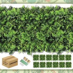 12pc 20x20” green topiary backdrop panels
