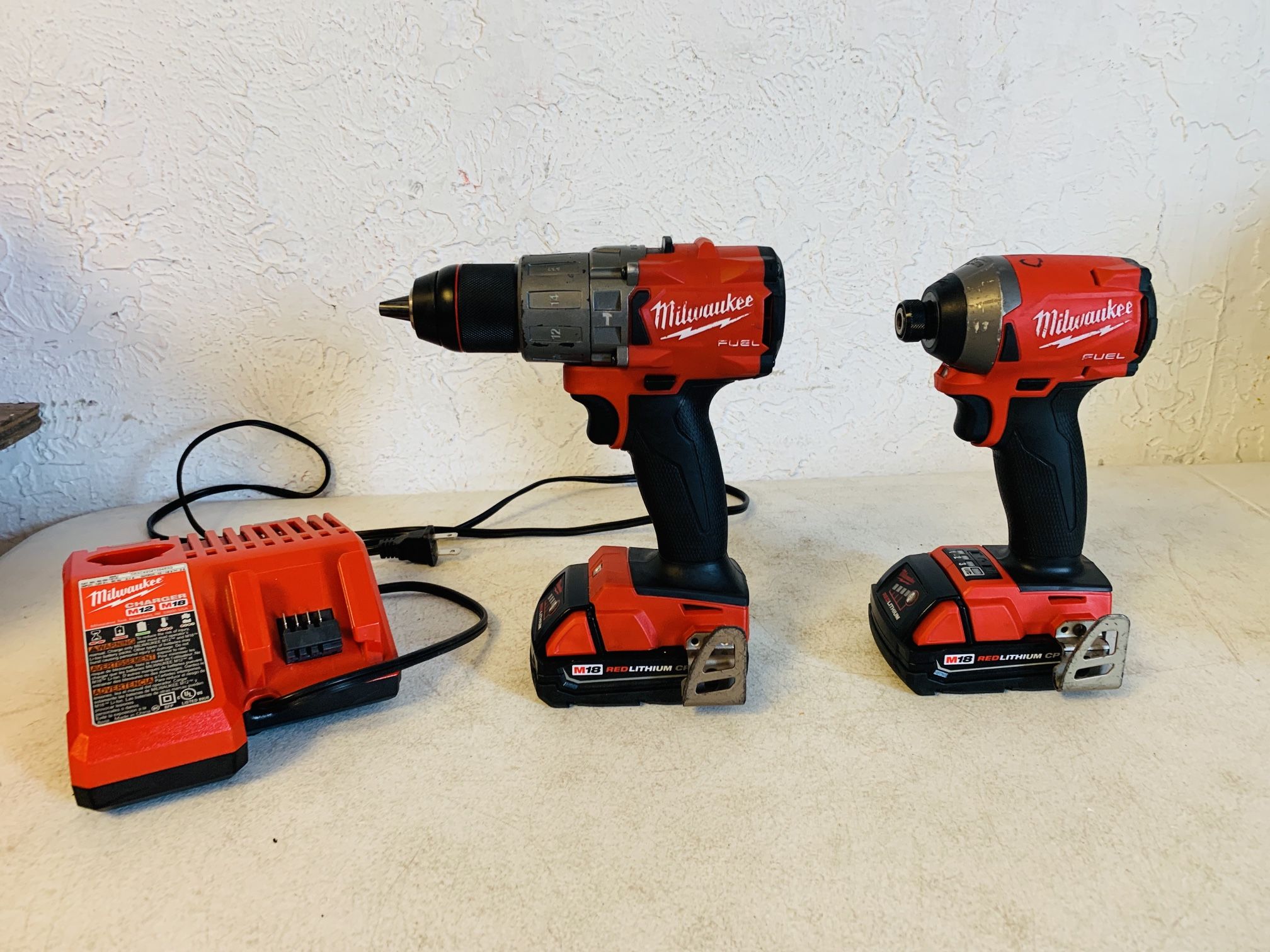 Milwaukee Fuel Brushless Impact Driver And Hammer Drill 