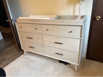 West Elm Dresser and Nightstand in Pebble