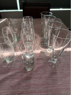 Mixed glass beer cups
