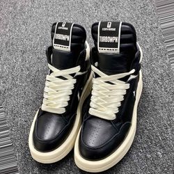 Rick Owens Leather Low Sneakers 19