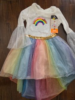 New Girls rainbow dress