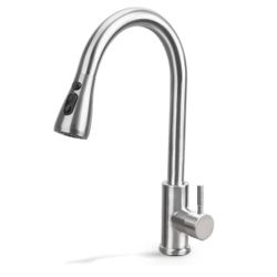 new Kitchen Faucets,Single Handle High Arc Pull Down Kitchen Faucet,Stainless Steel Kitchen Sink Faucets with Pull Down Sprayer,Kitchen Sink Faucets f
