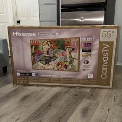 Hisense 55” QLED 4K CanvasTV with art mode & google tv
